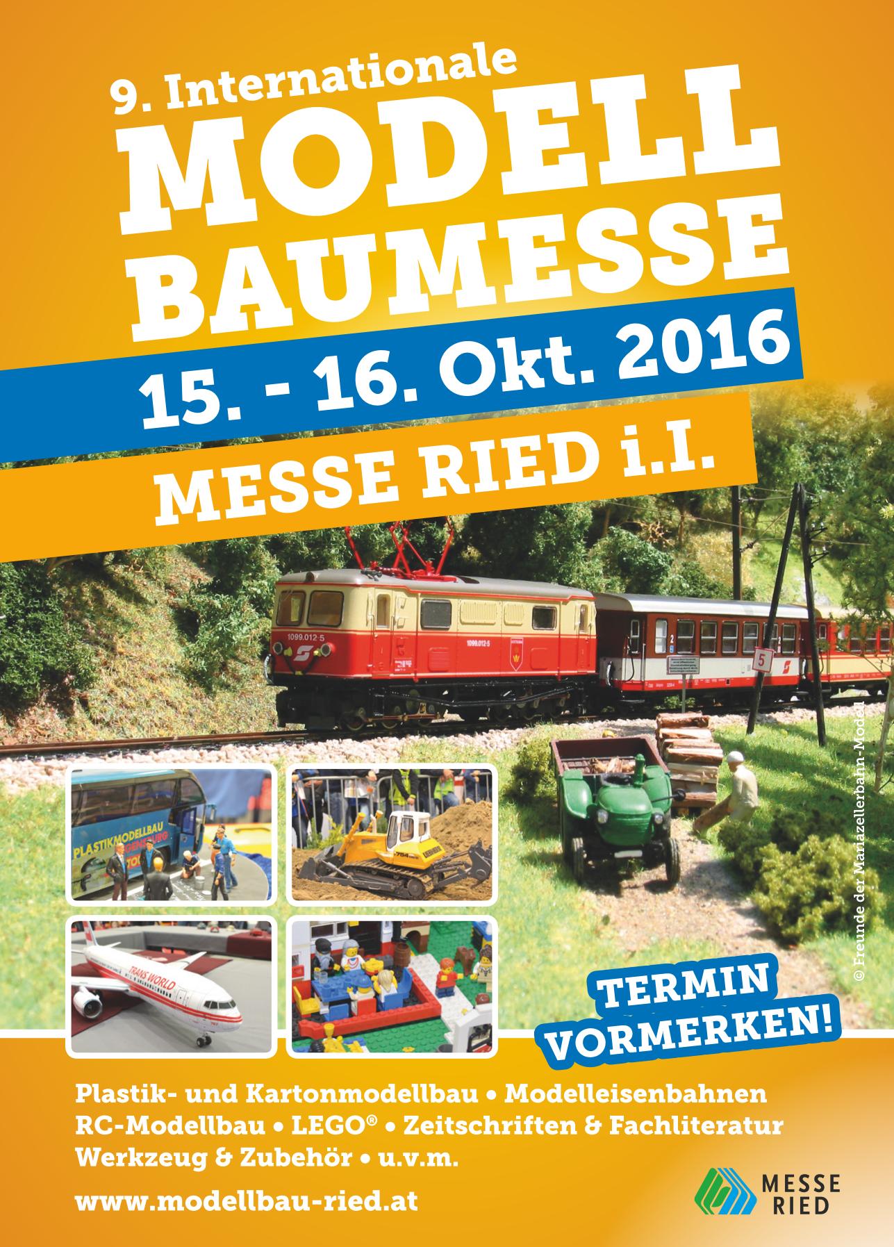 Flyer Modellbaumesse Ried 2016